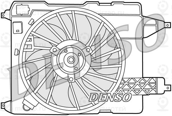 Вентилятор, охлаждение двигателя DENSO DER23002
