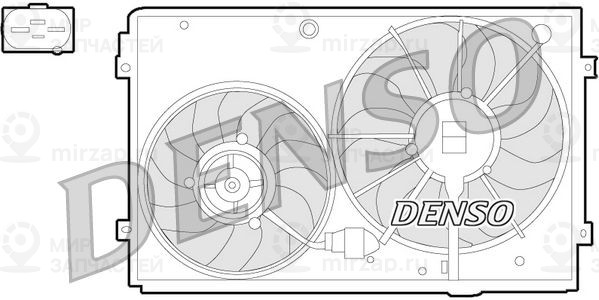 Вентилятор, охлаждение двигателя DENSO DER32011