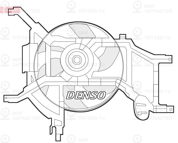 Вентилятор, охлаждение двигателя DENSO DER37002