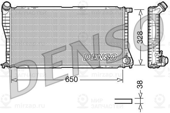 Радиатор, охлаждение двигателя DENSO DRM05002