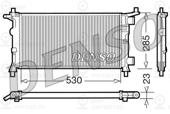 Радиатор, охлаждение двигателя DENSO DRM20041