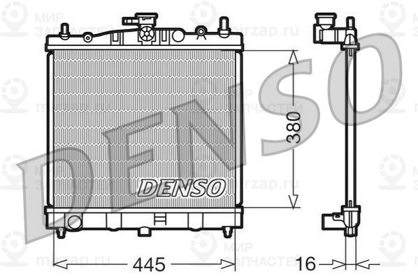 Радиатор, охлаждение двигателя DENSO DRM46002