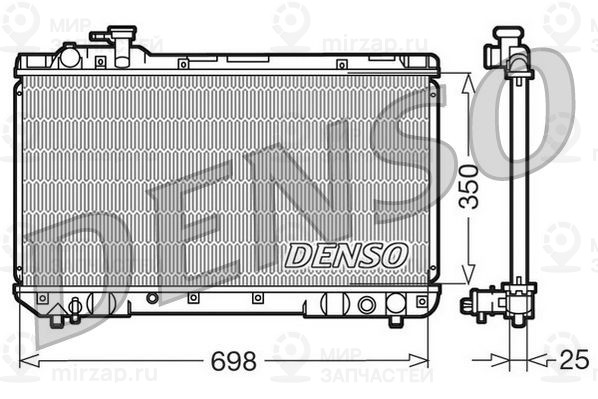Радиатор, охлаждение двигателя DENSO DRM50020