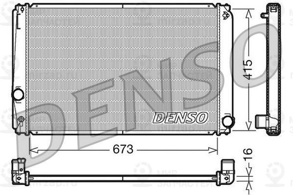 Радиатор, охлаждение двигателя DENSO DRM50051