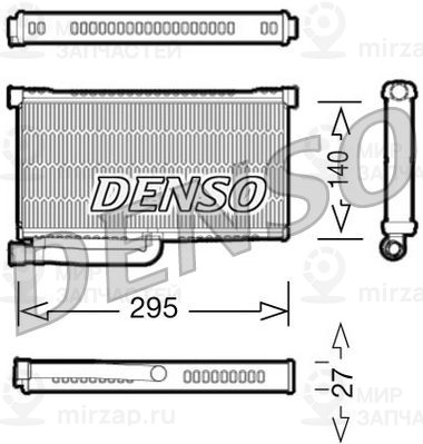 Теплообменник, отопление салона DENSO DRR02004