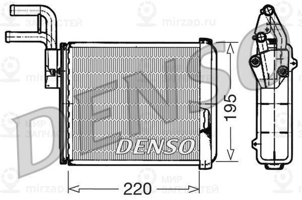 Теплообменник, отопление салона DENSO DRR09032