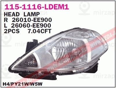 Запчасть DEPO 1151116LLDEM1