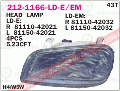 Запчасть DEPO 2121166RLDE