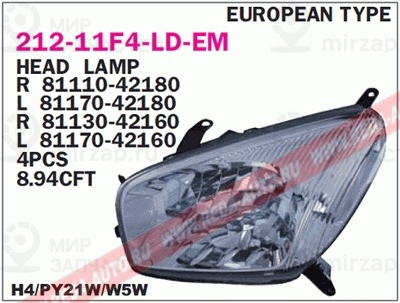 Запчасть DEPO 21211F4LLDEM