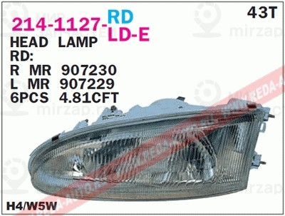 Запчасть DEPO 2141127RLDE