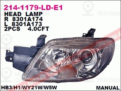 Запчасть DEPO 2141179RLDE1