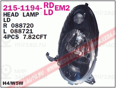 Запчасть DEPO 2151194RLDEM2