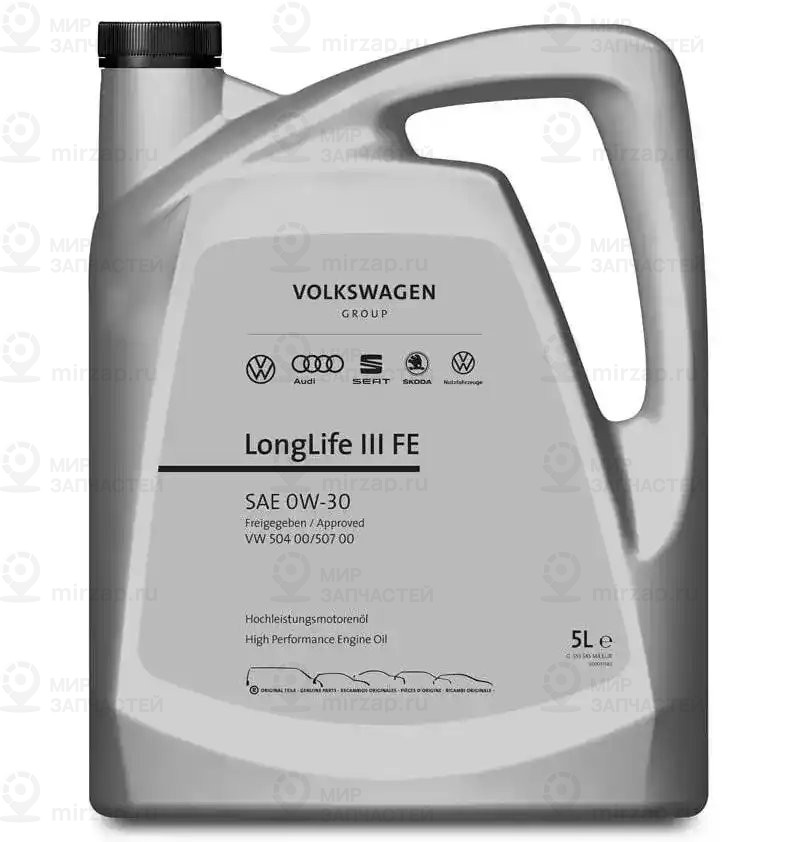 Масло Моторное Vag Longlife Iii Синтетическое 5 Л Gs55545m4eur
 VAG GS55545M4EUR