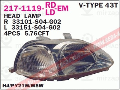 Запчасть DEPO 2171119RLDEM