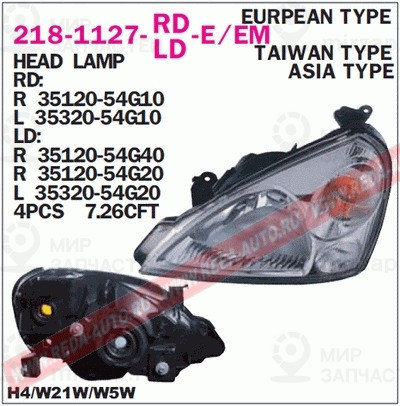 Запчасть DEPO 2181127LLDEM