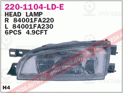 Запчасть DEPO 2201104RLDE