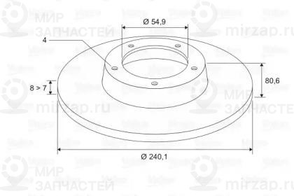Запчасть VALEO 197308