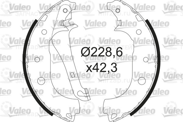 Колодки тормозные VALEO 564207