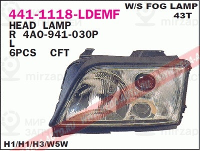 Запчасть DEPO 4411118LLDEF