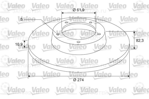 Торм. Диск X1 With Brg Ren Laguna Ii Зад. VALEO 675402