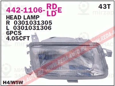 Запчасть DEPO 4421106RLDE