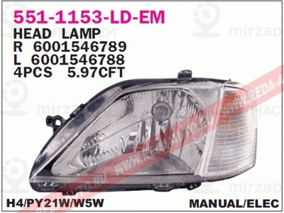 Запчасть DEPO 5511153RLDEM