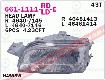 Запчасть DEPO 6611111LLDE