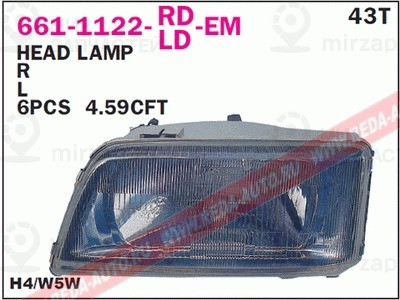 Запчасть DEPO 6611122RLDEM