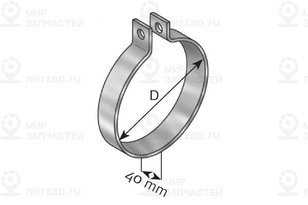 Стопорное кольцо, глушитель DINEX 28800