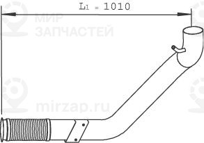 Труба выхлопного газа DINEX 29244