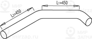 Труба выхлопного газа DINEX 47274