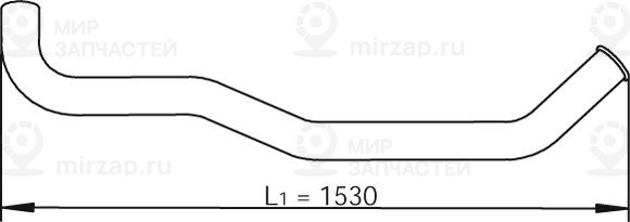 Труба выхлопного газа DINEX 47692