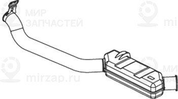 Глушитель выхлопных газов конечный DINEX 68720