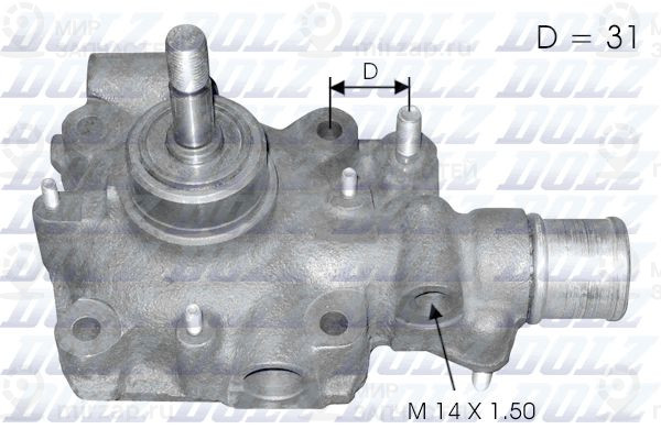 Водяной насос, охлаждение двигателя DOLZ B114