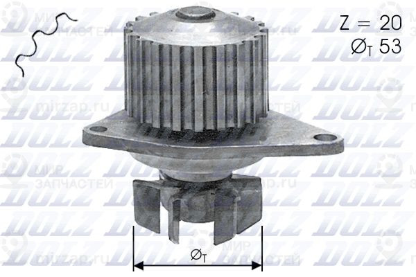 Водяной насос, охлаждение двигателя DOLZ C110