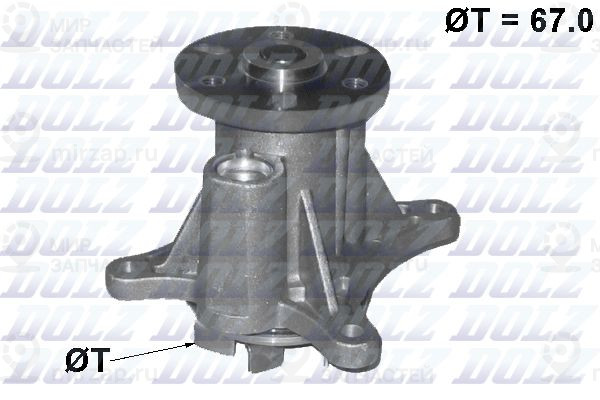 Водяной насос, охлаждение двигателя DOLZ C140