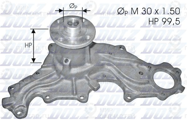 Водяной насос, охлаждение двигателя DOLZ F120