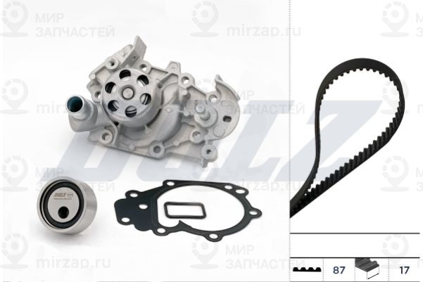 Водяной насос + комплект зубчатого ремня DOLZ KD002