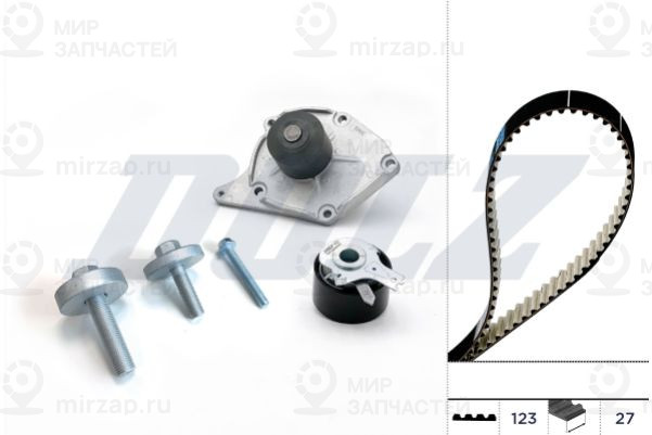Водяной насос + комплект зубчатого ремня DOLZ KD004