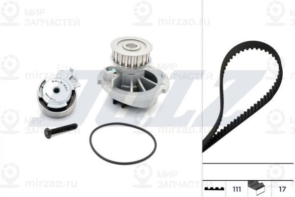 Водяной насос + комплект зубчатого ремня DOLZ KD024
