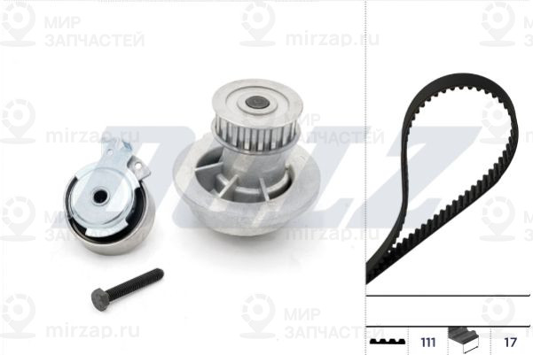Водяной насос + комплект зубчатого ремня DOLZ KD025