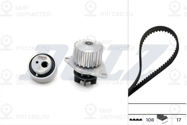 Водяной насос + комплект зубчатого ремня DOLZ KD026