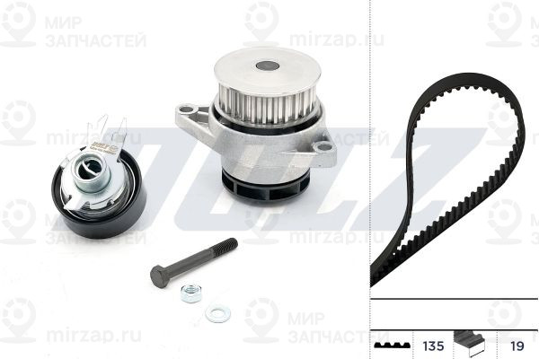 Водяной насос + комплект зубчатого ремня DOLZ KD031