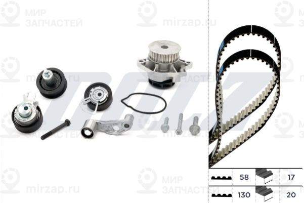 Водяной насос + комплект зубчатого ремня DOLZ KD035