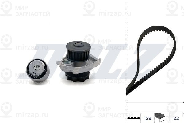 Водяной насос + комплект зубчатого ремня DOLZ KD060