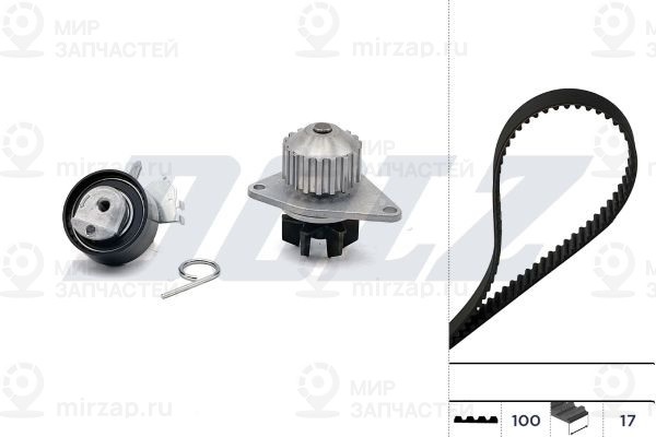 Водяной насос + комплект зубчатого ремня DOLZ KD061