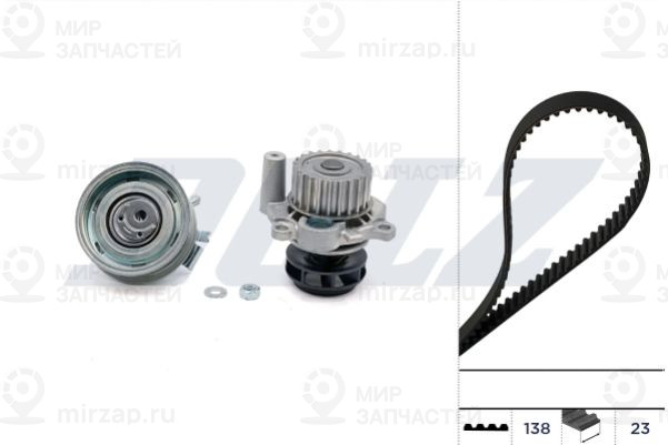 Водяной насос + комплект зубчатого ремня DOLZ KD063