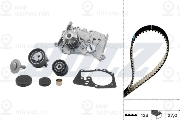 Водяной насос + комплект зубчатого ремня DOLZ KD073