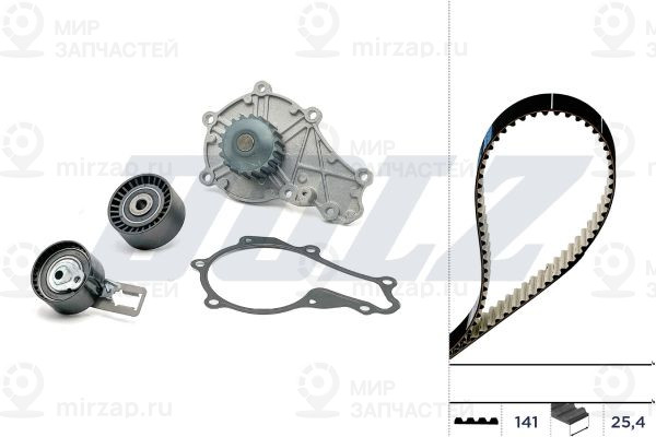 Водяной насос + комплект зубчатого ремня DOLZ KD079