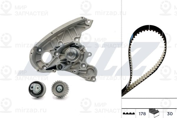 Водяной насос + комплект зубчатого ремня DOLZ KD112